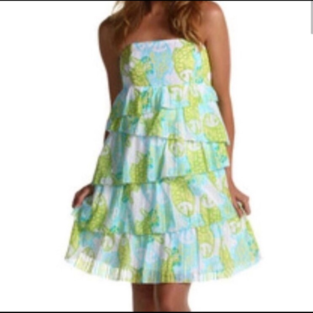 Lilly Pulitzer strapless dress